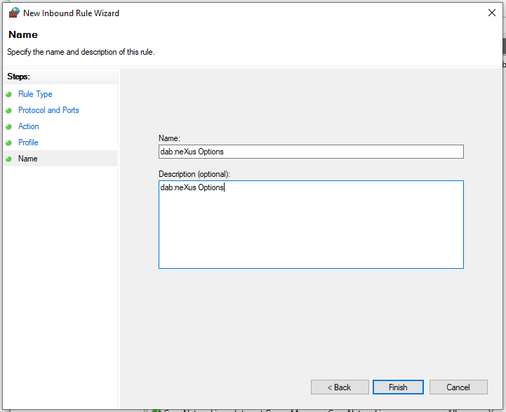 configuraciónFirewall6